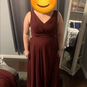 Azazie 14 Bianca Cabernet unaltered tags attached